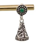 CHAITANYA EMPORIUM stylish round shape dana intricate silver jhumke