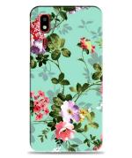 Bhaicover Samsung Galaxy A2 Core Multicolor Poly Carbonate 3D Printed Core Beautiful Green Flowers Mobile Phone Back Cover Case