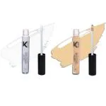 KINDED White Light and Cream Cushion Creamy Matte Waterproof Contour Liquid Concealer, 6 ml - Pack of 2