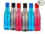 VM BOND Plastic Fridge Water Bottle Set 6 For | Office Bottle|Treking Bottle Multicolour Set Of 6
