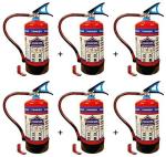 Eco Fire Red Abc Powder Type Fire Extinguisher, 4 Kg (Pack Of 6 )