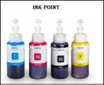 INK POINT Epson T664 L130, L360, L380, L361, L565, L210, L220, L310, L350, L355, L365, L385, L405, L455, L485 Printers Multicolor Ink Bottle pack of 4
