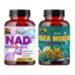 Humming Herbs NAD+ 600mg 60 Capsules & Sea Moss Complex 2600MG 90 Capsules Combo Pack