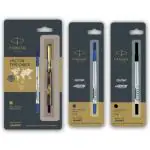Parker Vector Time Check GT Roller Ball Pen Black with Ultrafine Refill Blue & Black