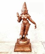 SEARCHERS PARADISE Copper Idols of god Goddess, 5.3 inches,420 Gram, Patina Antique Finish, Pack of 1 Piece