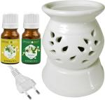PeepalComm Mogra, Jasmine Diffuser Set (3 x 6.67 ml)