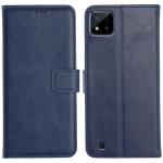 Profov Realme C11 2021 Flip Cover Case | 360 Protection | Inbuilt Stand & Pockets | Wallet Style Leather Flip Back Cover Case for Realme C11 2021 (Blue)