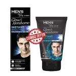 Fair & Lovely Rapid Action Facewash 50g & Glow & Handsome Instant Brightness Cream - 50 g Combo Pack (1+1)