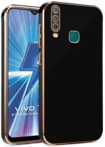 Mintak Vivo Y17 Black Silicon 3D 360 Degree Protection Mobile Back Cover