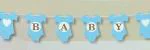Kraft Paper Garland Banner Bunting Chic Baby Shower Party Decoration