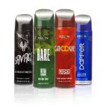 KELYN Body Spray for Men - Deodorants for Men - Long Lasting Fragrance - Combo Pack for Him - Gift Set for Husband, Boyfriend Pack of 4 (200 ml each)