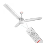 Kimatsu Vayu 1200mm 27W BLDC Motor with LED and Remote Control, 3 Blade Energy Saving Ceiling Fan (White)