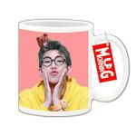Mug Morning BTS RM Mug Rap Monster Mug BTS Rap Monster Cup RM Coffee Mug BTS RM Teddy Bear On Head