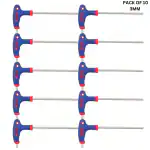 VTH 3mm Two Way Hex Key With Handle | For Home and Industrial Use Allen Key Set (Pack of 10)