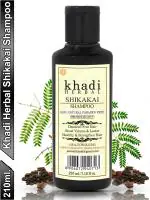 Khadi Herbal Shikakai Shampoo, Herbal Shampoo, Khadi Shampoo, Hair Cleanser For Nourishing and Revitalizing Hair, Hair Shine Shampoo For Men & Women 210 ml (Pack of 1)