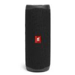 JBL Flip 5 Wireless Portable Bluetooth Speaker, Signature Sound with Powerful Bass Radiator, Vibrant Colors with Rugged Design, PartyBoost, IPX7 Waterproof & Type C (Without Mic, Black)