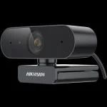 HIKVISION DS-U02 1080p Webcam, Wide Angle Without Distortion, Noise Reduction, Plug, Play, Digital, Zoom/WebEx/Skype/Teams/PC Laptop/Online Classes/Webinars/Conferencing, Black