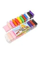 THE RED BABY Super Light Air Dry Multicolour Non Toxic Kids Friendly Clay for Kids Creative Art & Craft and Learning (Pack of 12)