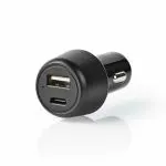 Nedis Black Car Charger CCPD18W100BK
