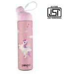 Pexpo Pico Pro 500 Cute Sipper|Hot & Cold Stainless Steel Water Bottle for 6+ Years Kids - 470ml, Unicorn UV Printed Design |Vacuum Insulated|Leak Proof & BPA Free|School, Picnic, Travel| RCB Edition
