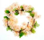NOVELTY ENTERPRISES-Vrb Dec Polyester Artificial Carnition Flowers Vine Silk Garland 7.5 Ft Fake Roses