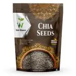 WELL GREEN Chia Seed 1 KG Non GMO, Omega Rich, High Fibre Seeds | Diet Food | Seeds for Eating