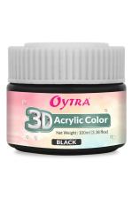 Oytra Black Acrylic Paint Color 100 ml