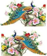 Aquire Multicolor Rectangular PVC Vinyl Wall Sticker, 141 cm