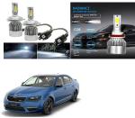 Feelitson White Car C6 H4 Compact Design 36W/3800Lm Led Headlight For Skoda Octavia (Pack Of 2)