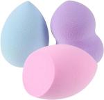 Whinsy (3PC) Blender Sponge Silicon For Women- Face Powder & Liquid Foundation Puff Blending Sponge for Face & Neck Makeup