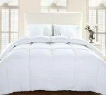 Comfowell White Solid Poly Cotton Double Comforter For Heavy Winter - 228 x 254 cm