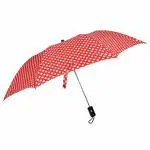 Fendo Delma Red dots 2 Fold Auto Open Monsoon Umbrella for Rain & Sun, Windproof, Unisex Umbrella with UV Protection, 24.5 Inch