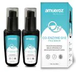 Amueroz Coenzyme Q10 Face Serum Reduce Appearance Of Discolouration And Blotchiness Anti Acne, Anti Aging And Brightening Serum - 30 ml (Pack Of 2)