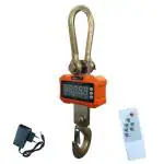 VOLTZ 3 Ton Mini Crane Scale, Hanging Scale Industrial Light Duty, Digital Crane Scale with Remote Control, Hardened Nylon case & LED Screen, 2200 lbs/3000 kg,High Precision for Construction