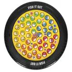 KTRS Enterprise Rechargeable 45 Fishes Big Round Pond Fish Catching Game with Music&4 Catching Pods Fun|Rotating Musical Fishing Game-Black