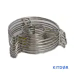 Kitdor Stainless Steel Hot Pot Stand for Kitchen | Bharti Hot Pot Stand | Steel Trivet Set of 6