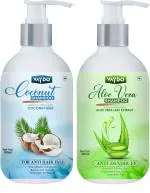 VAYDO Coconut + Aloevera shampoo for Anti Dandruff & Hair Fall Control,Smooth hair (600 ml)