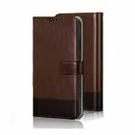 ClickCase Zorro Dual Shade Series For Oppo F1 Plus Brown and Coffee Faux Leather Mobile Wallet Flip Cover