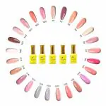 Coslifestore UV Lamp Dry Gel Nail Polish Nude Nail Paints For Nail Art, Gel, Acrylic, Polygel Nail Extensions Or On Natural Nail Tips, 15 ml Each Pack of 3