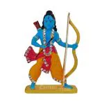Caristo Shri Ram Idol | Lord Rama Idol (ID-113) Blue Metal Statue for Car Dashboard | Home Décor | Mandir Pooja Murti | Temple Puja | Office Table Showpiece