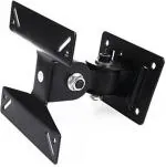 Kizma Riotech Black Lcd Led Tvs Wall Stand 14 To 28 Inches 180 Degree Rotation Bracket Full Motion Tilt Tv Mount