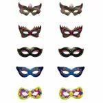 Specialyou.in 10pcs Multicolor Party eye mask for kids with elastic, Fancy Eye mask for kids birthday party/kids theme party, Party face mask, Eye wear paper party mask for boys and girls.