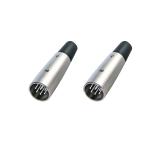 MX 7 Pin XLR Mic Male Connector High Conductivity and Ultra Low Noise (pack of 2)