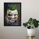 INTEXTURE GALLERY 99 The Joker Texture Paper Framed Art Print 19.25 Inches X 13.25 Inches,Perfect for Home Decor, For Living Room, Bed room, Office, Hotel,wall decoration