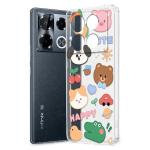 Fashionury Back Cover for Infinix Note 40 Pro Plus 5G Designer, Printed,Transparent,Flexible, Silicon -D1124
