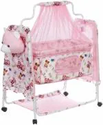 Pandaoriginals Jumbo SIZE Baby Cradle Premium Quality (Pink)