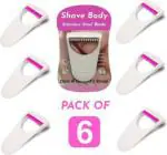 OPTRA-Fozzby Plastic Disposable Skin Hair Remover Safty Razor Blade (Set Of 6)