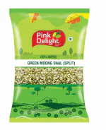 Pink Delight Unpolished Dry Moong Chilka Daal | Moong Hari Dal | 500 Gm Pack
