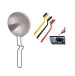 First Front Aluminium Tadka Pan With 3 Pcs Wire Brush and (Multicolour, Pack of 2)
