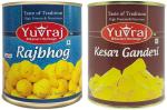 Yuvraj Rajbhog and Kesar Ganderi Sweets Combo Tin Pack 2 (1 kg x 2)
